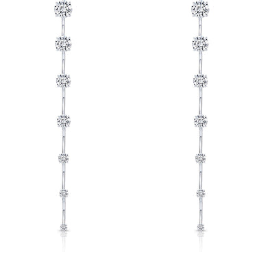 Rahaminov Diamond Bar Dangle Earrings - Jackson Hole Jewelry Company