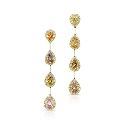 Rahaminov Diamond Bar Dangle Earrings - Jackson Hole Jewelry Company