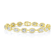 Rahaminov Diamond Mix Bar Bracelet - Jackson Hole Jewelry Company