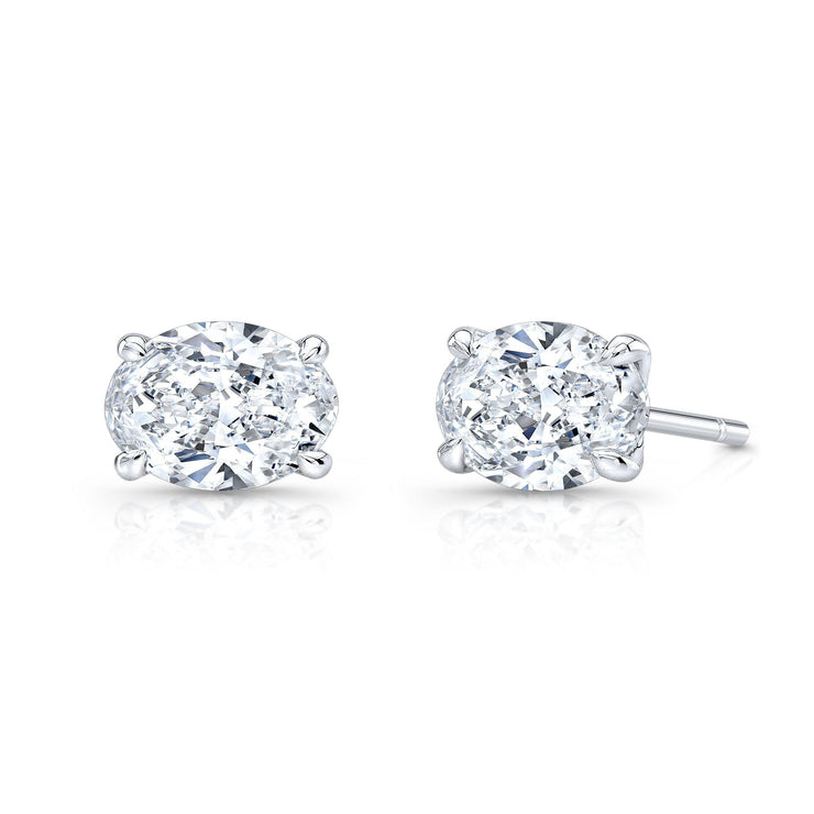 Rahaminov Oval Cut Diamond Studs - Jackson Hole Jewelry Company