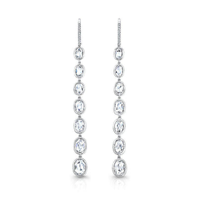 Rahaminov Rose Cut Bezel Set Drop Earrings - Jackson Hole Jewelry Company
