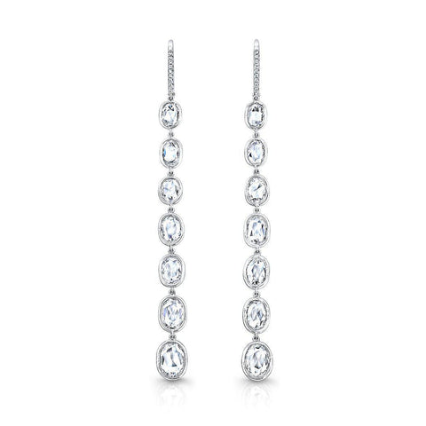 Rahaminov Rose Cut Bezel Set Drop Earrings - Jackson Hole Jewelry Company