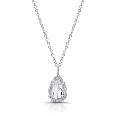Rahaminov Rose Cut Pear Diamond Necklace - Jackson Hole Jewelry Company