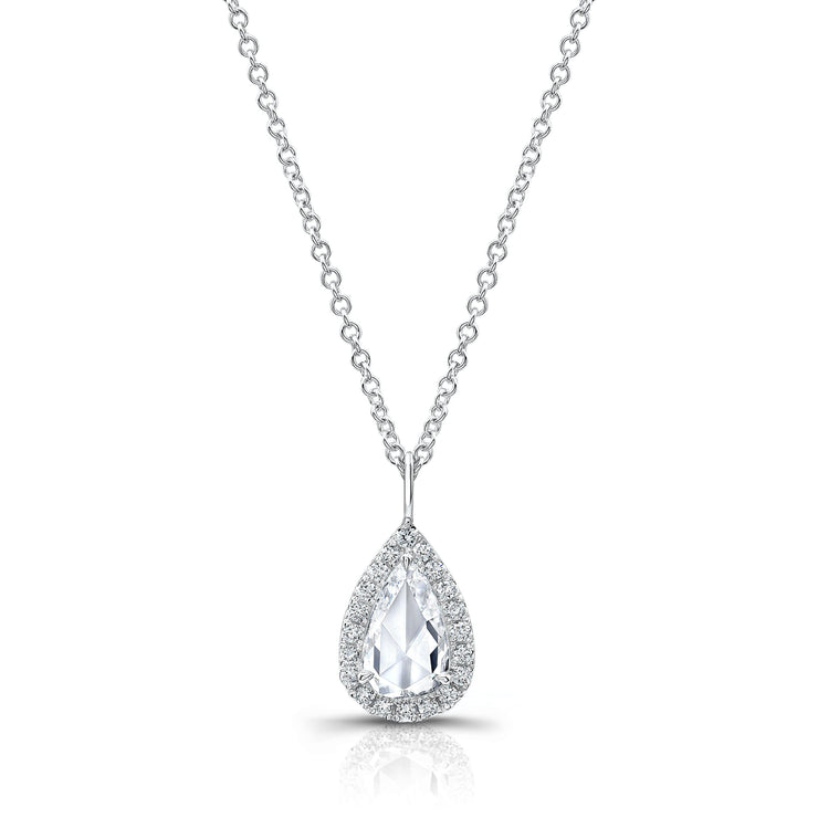 Rahaminov Rose Cut Pear Diamond Necklace - Jackson Hole Jewelry Company
