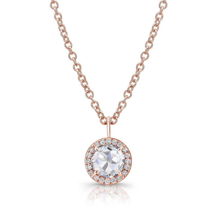 Rahaminov Round Rose Cut Rose Gold Necklace - Jackson Hole Jewelry Company