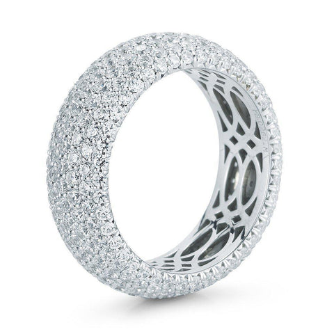 Round Micro Pave Diamond Eternity Band - Jackson Hole Jewelry Company