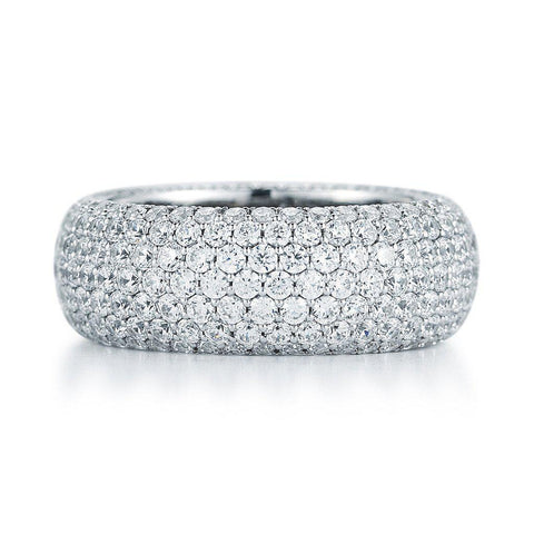 Round Micro Pave Diamond Eternity Band - Jackson Hole Jewelry Company