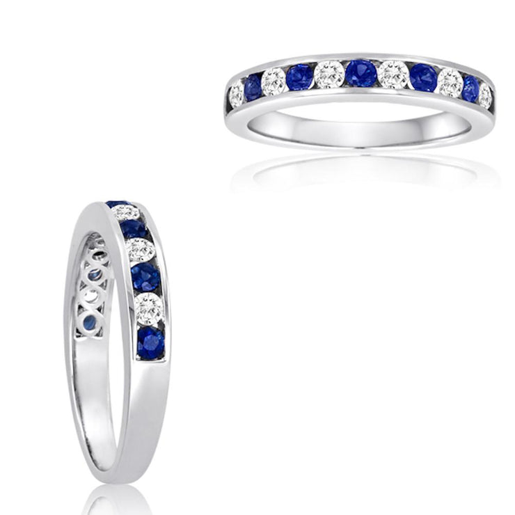 Sapphire White Diamond Band - Jackson Hole Jewelry Company