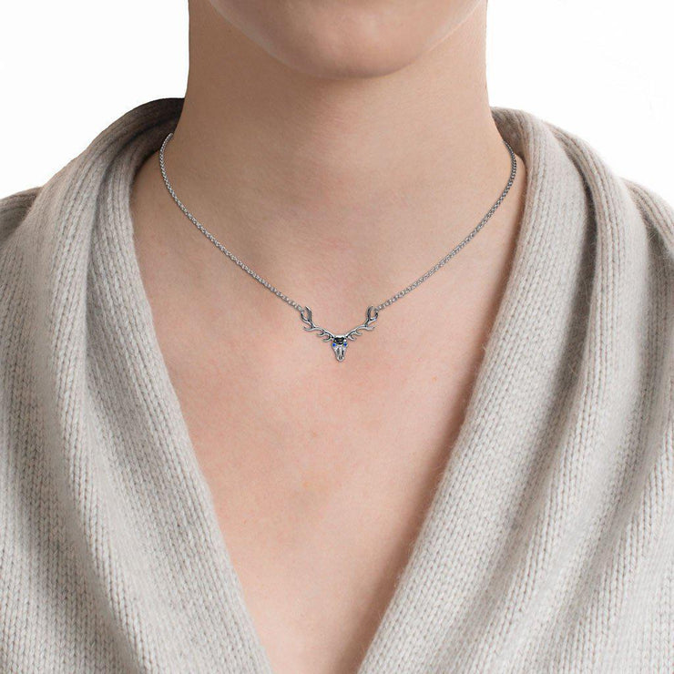Silver Elk Antler Necklace - Jackson Hole Jewelry Company