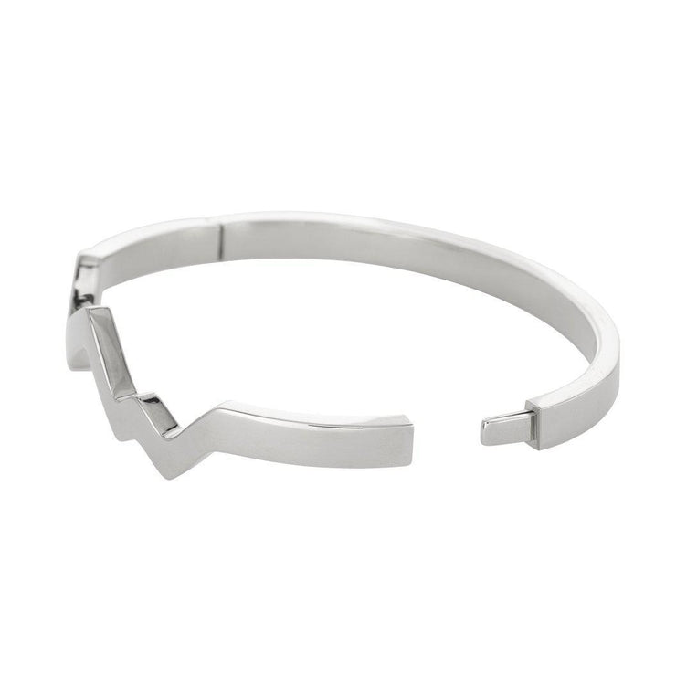 Silver Hinged Teton Outline Stacking Bracelets - Jackson Hole Jewelry Company