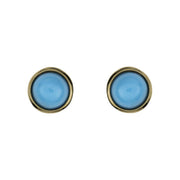 Sleeping Beauty Tiny Turquoise Studs - Jackson Hole Jewelry Company