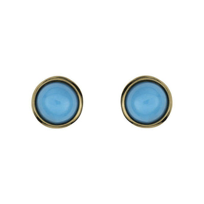 Sleeping Beauty Tiny Turquoise Studs - Jackson Hole Jewelry Company