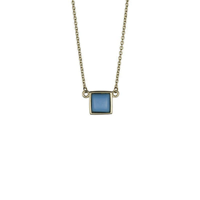 Sleeping Beauty Turquoise Square Necklace - Jackson Hole Jewelry Company