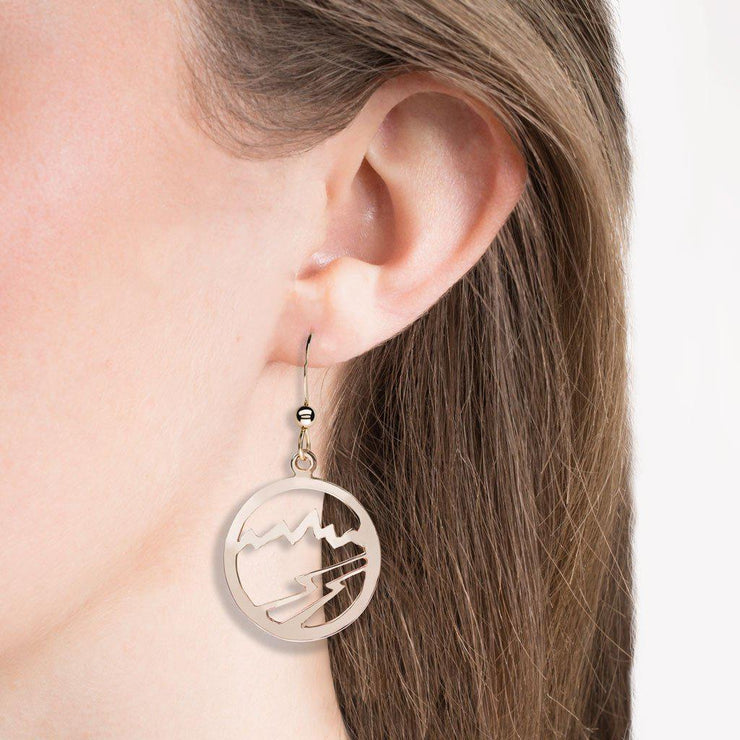 Small Circular Teton Signature Earrings - Jackson Hole Jewelry Company