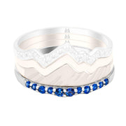 Teton Stacking Ring Snake River Sapphire Band Only - Jackson Hole Jewelry Company