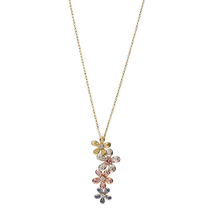 Teton Wildflower Cascading Flower Pendant - Jackson Hole Jewelry Company