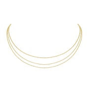 Julez Bryant 14k Gold Chai Three Tiered Chain Choker - Jackson Hole Jewelry Company