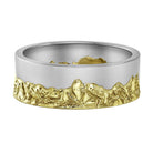 Two Tone Classic Teton Men's Ring - Jackson Hole Jewelry Company