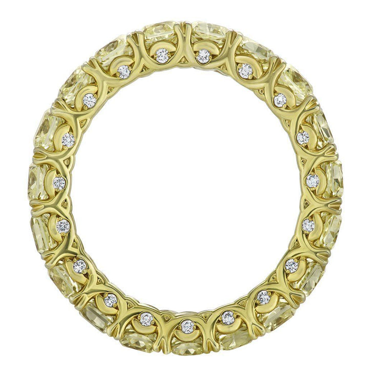 Yellow Diamond Eternity Ring - Jackson Hole Jewelry Company