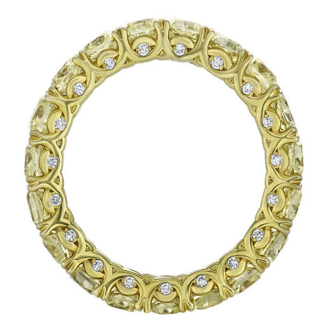 Yellow Diamond Eternity Ring - Jackson Hole Jewelry Company